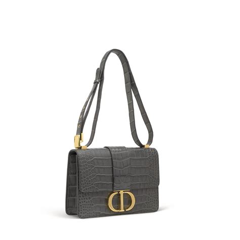 sac dior 30 montaigne alligator|A MATTE GREY ALLIGATOR 30 MONTAIGNE BAG WITH .